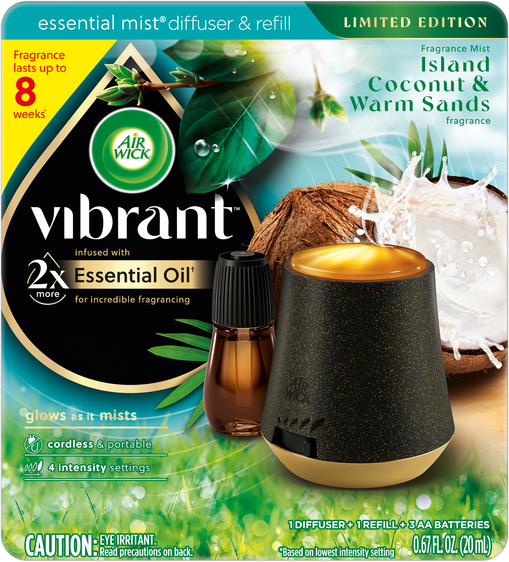 AIR WICK® Essential Mist - Island Coconut & Warm Sands (Vibrant) - Kit